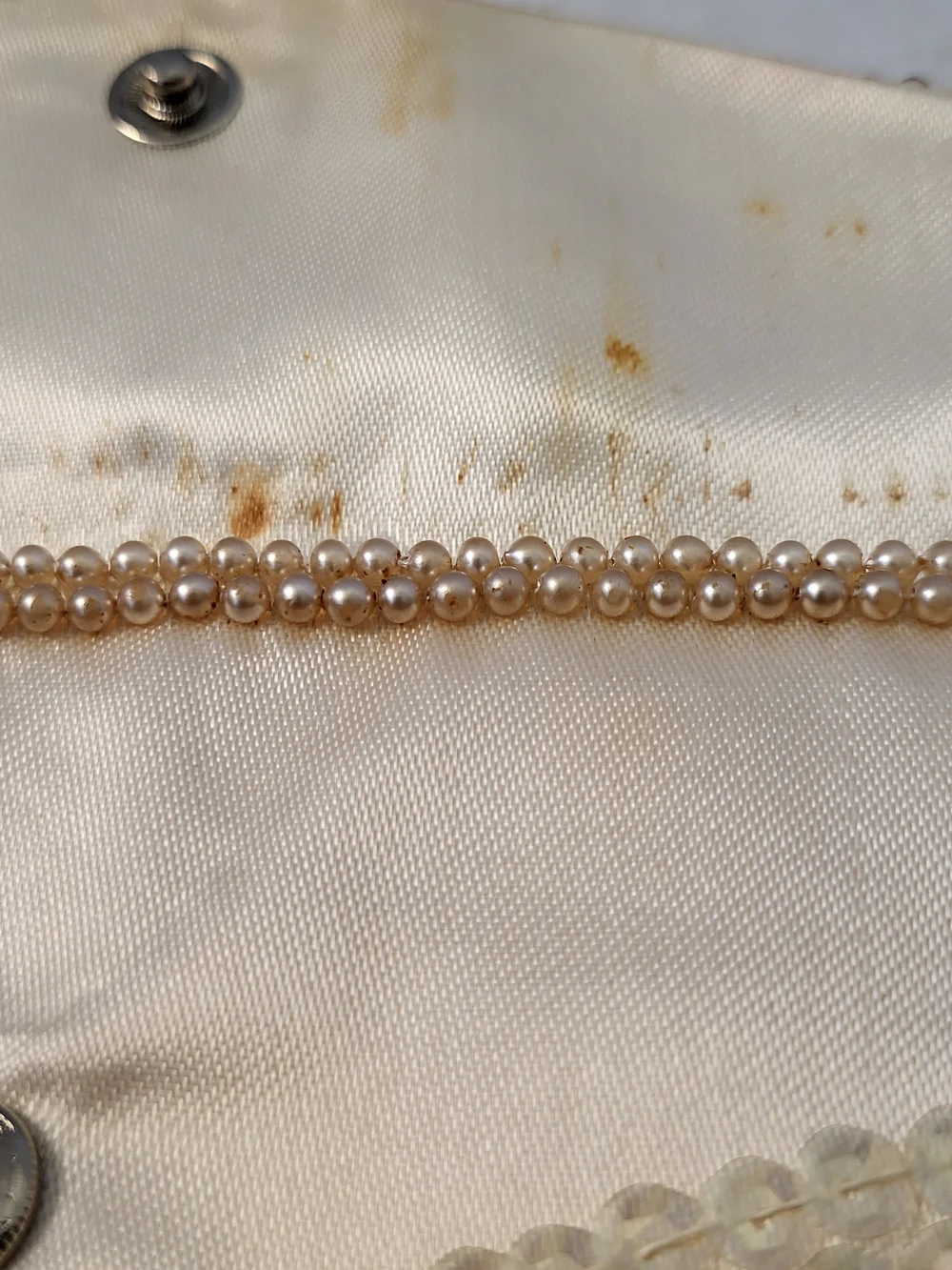 1950s Vintage MCM Miranda Beaded Bridal Evening Clutch Japan